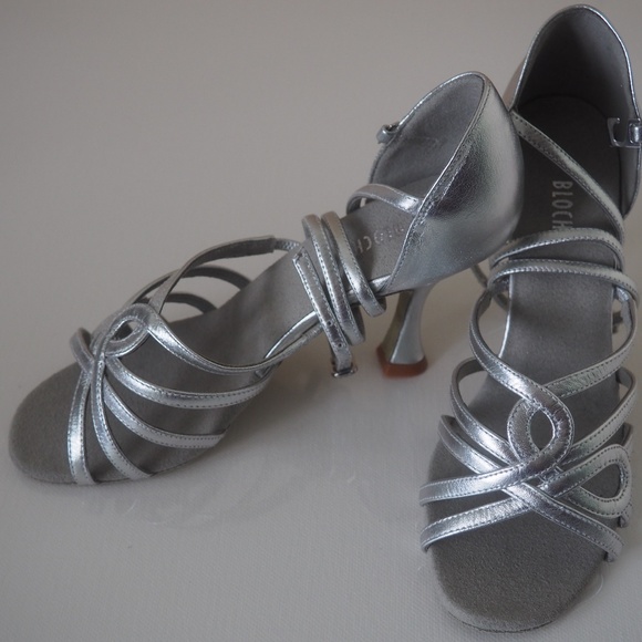 New Elegant Silver Bloch Valeria Latin Dance Shoes Size 6 - Picture 5 of 7